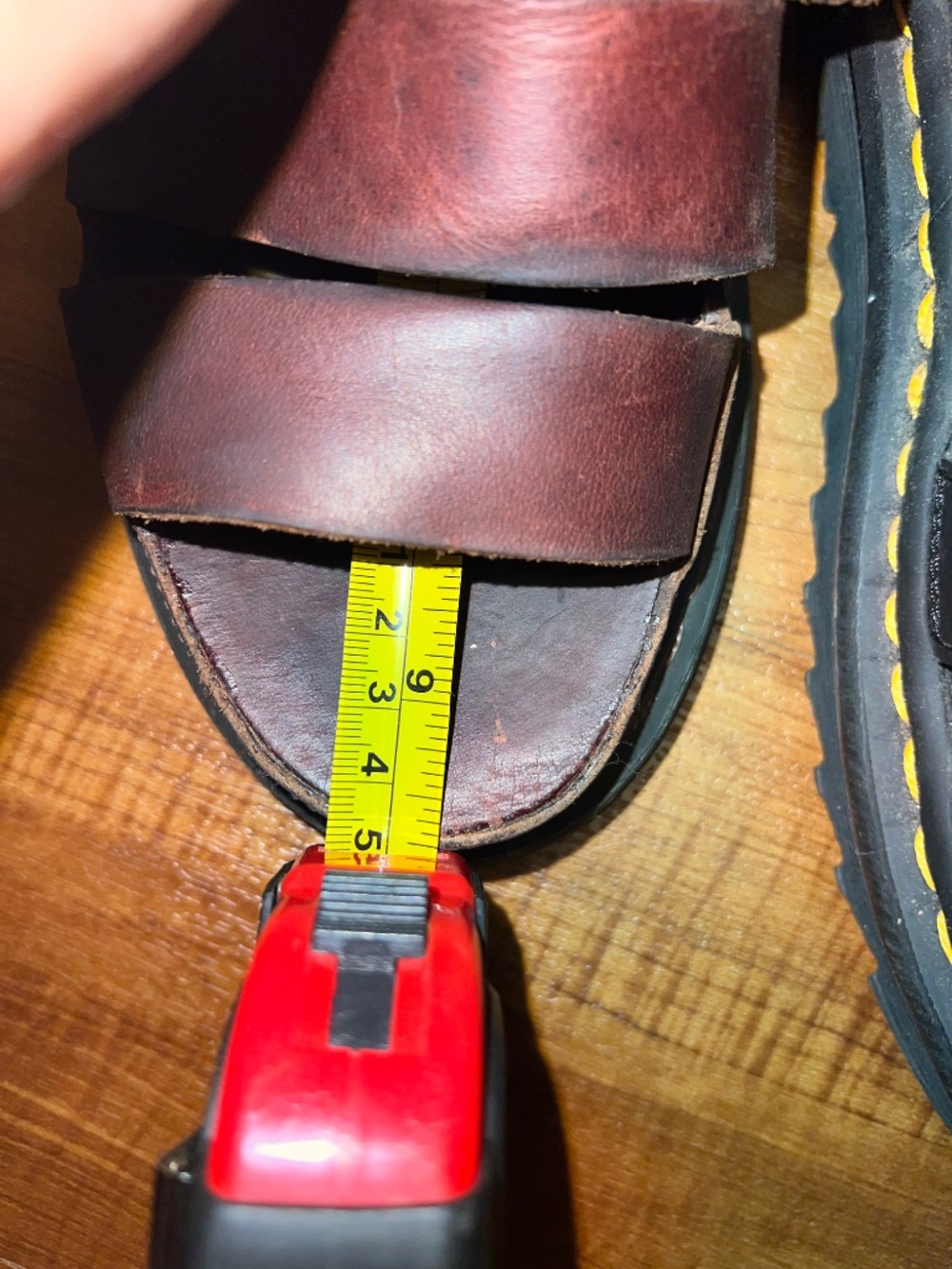 Rare Clarissa Dr. Martens Brown Leather Sandals women’s Size 7 (runs large) - Picture 8 of 11